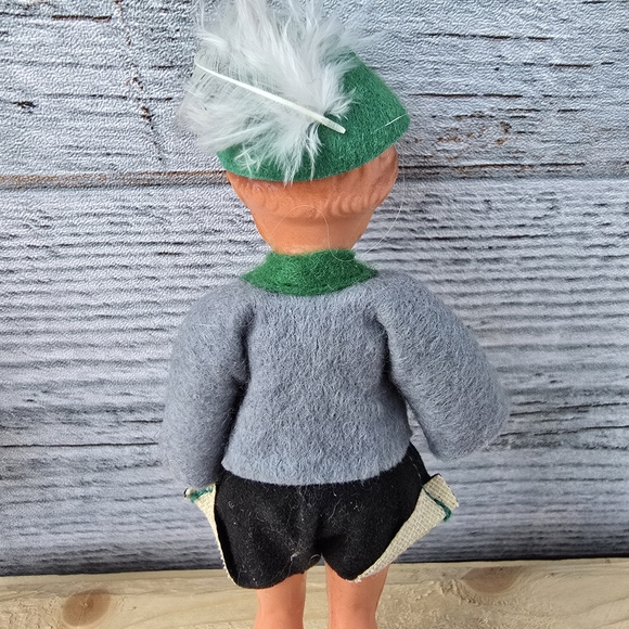 Vintage Celluloid Dolls Traditional German Bavarian Folk Set Of 2 Boy Girl 5" - Picture 5 of 7